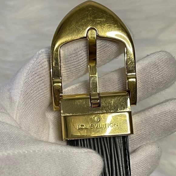 LOUIS VUITTON epi leather belt in black - Picture 3 of 11